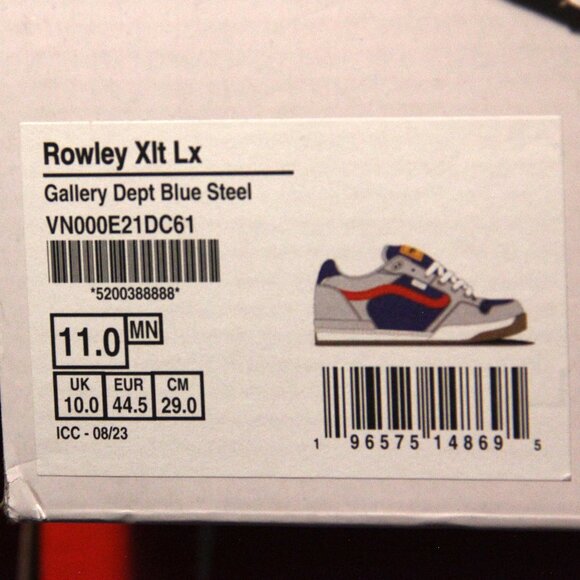 Size 11 - Vans Rowley XLT LX Gallery Dept. Blue Steel - Picture 9 of 9